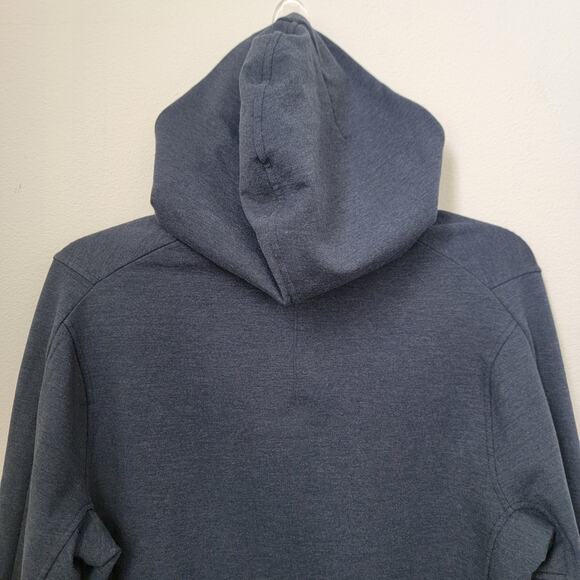 Lululemon City Sweat Zip Hoodie Heathered True Navy Sz Small Travel Performance - Picture 12 of 13
